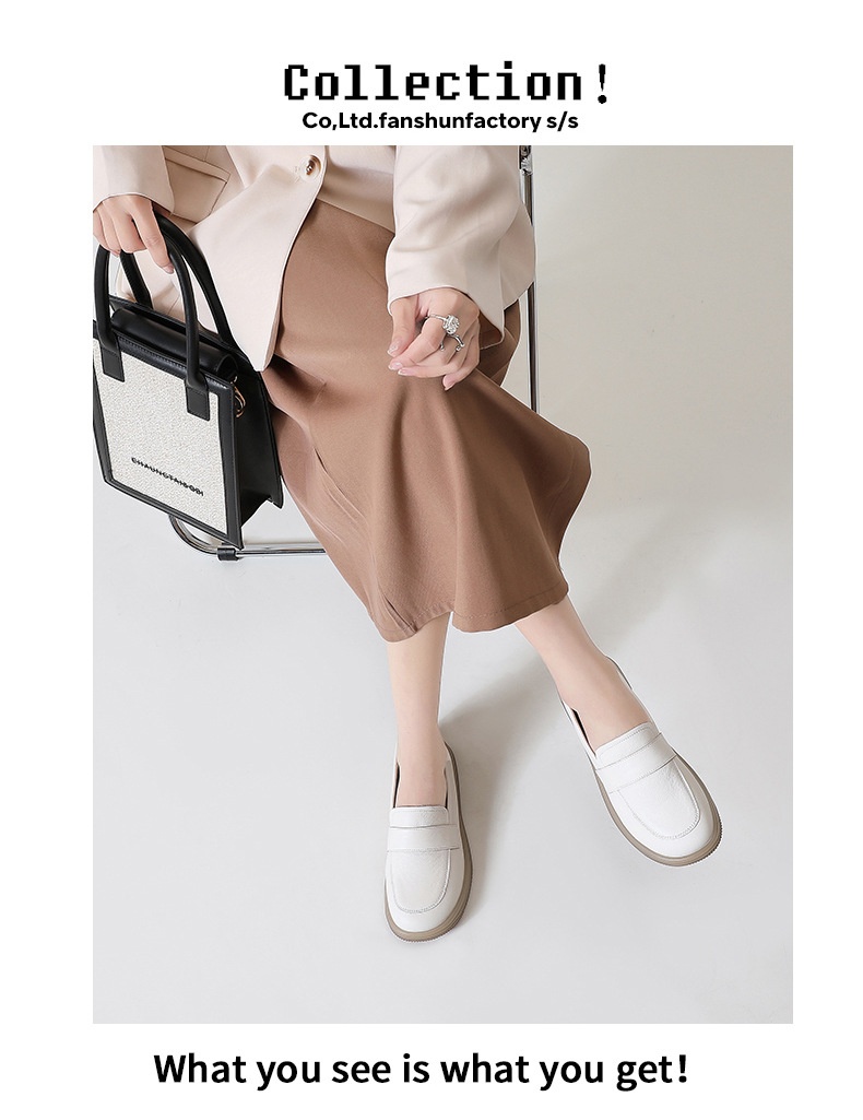 ShoeGlobe Fan Shun 1018-6 Umstandsschuhe zum Hineinschlüpfen, weiche Sohle, bequeme flache Schuhe für Krankenschwestern, weiße Freizeitschuhe für Damen_voghion.com