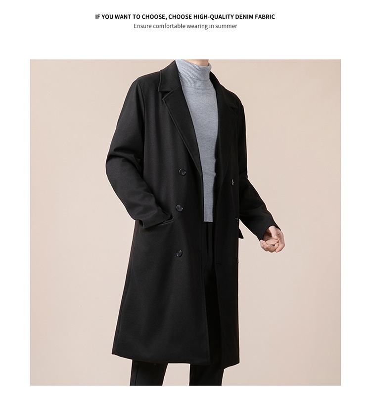 boy Boy Boy Thickened Overcoat Men's Winter Style Mid-Length Korean Version Double-Breasted Woolen Trench Coat_voghion.com