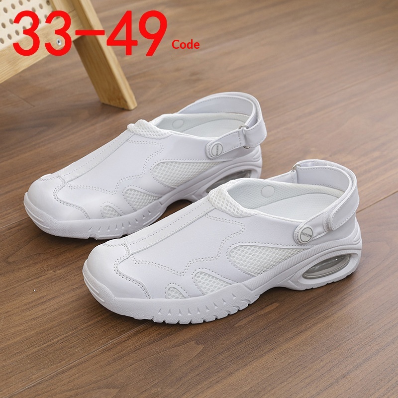 ShoeGlobe Size 49 Work Nurse For Women Soft Sole Breathable Comfortable Non-Slip Medical White Cushioned Shoes_voghion.com