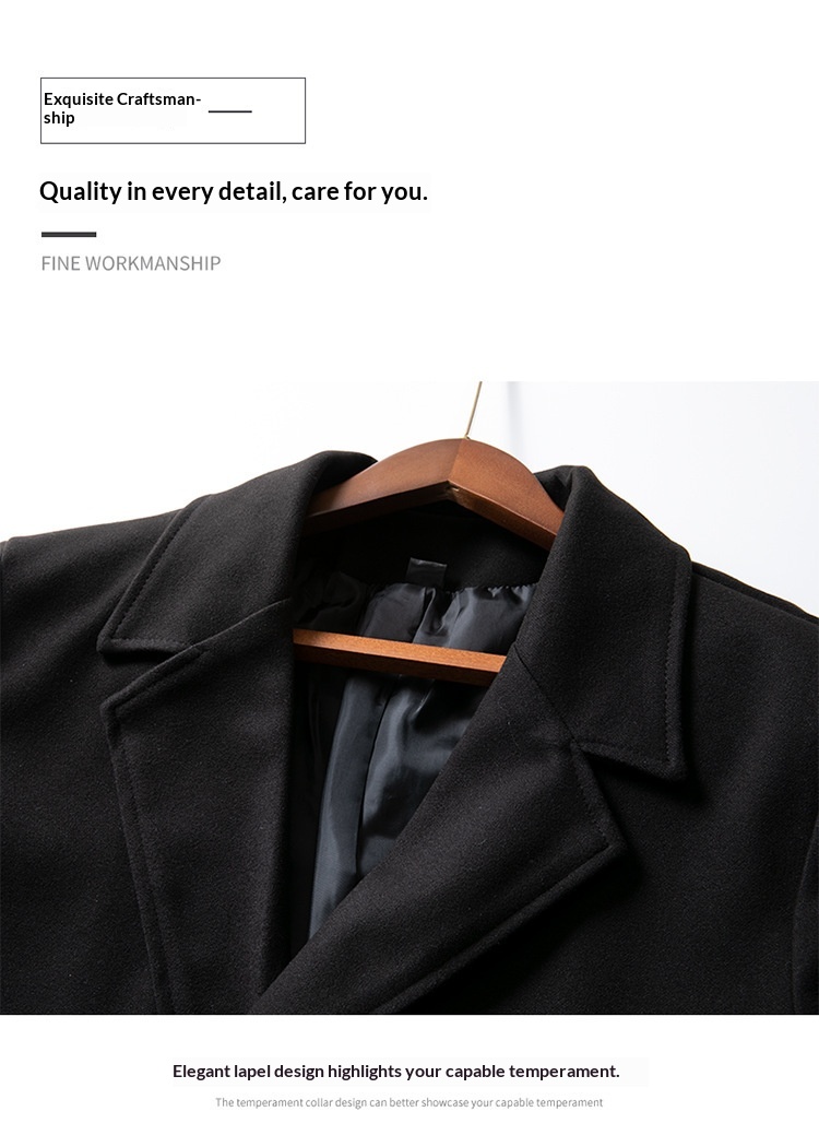 boy Boy Boy Thickened Overcoat Men's Winter Style Mid-Length Korean Version Double-Breasted Woolen Trench Coat_voghion.com