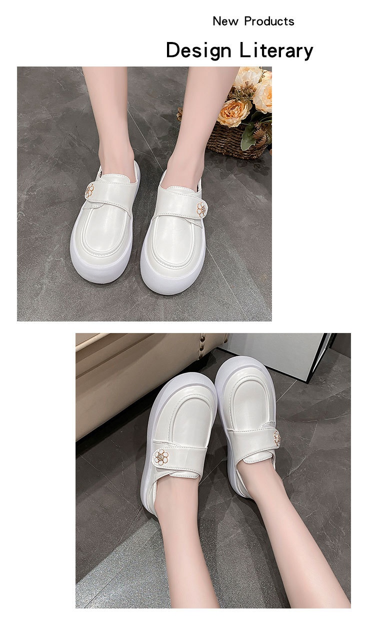 ShoeGlobe Nure da donna, comode e non affaticanti, scarpe da lavoro speciali per ufficio e medicina, bianche, in pelle, primaverili e autunnali_voghion.com