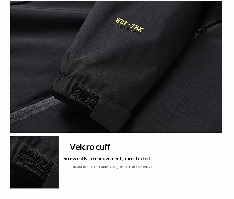 Giacca da uomo, antivento, impermeabile, con strato singolo, in morbida pelle, per alpinismo e sport all'aria aperta, taglie forti_voghion.com