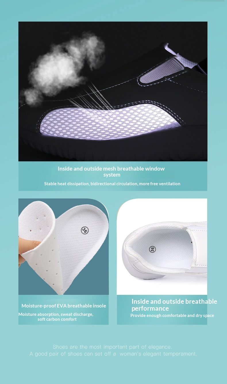 ShoeGlobe Nurse für Damen und Herren, weiche Sohle, bequem, rutschfest, flach, für Frühling, Herbst und Sommer, große Größen, leicht, medizinisch_voghion.com