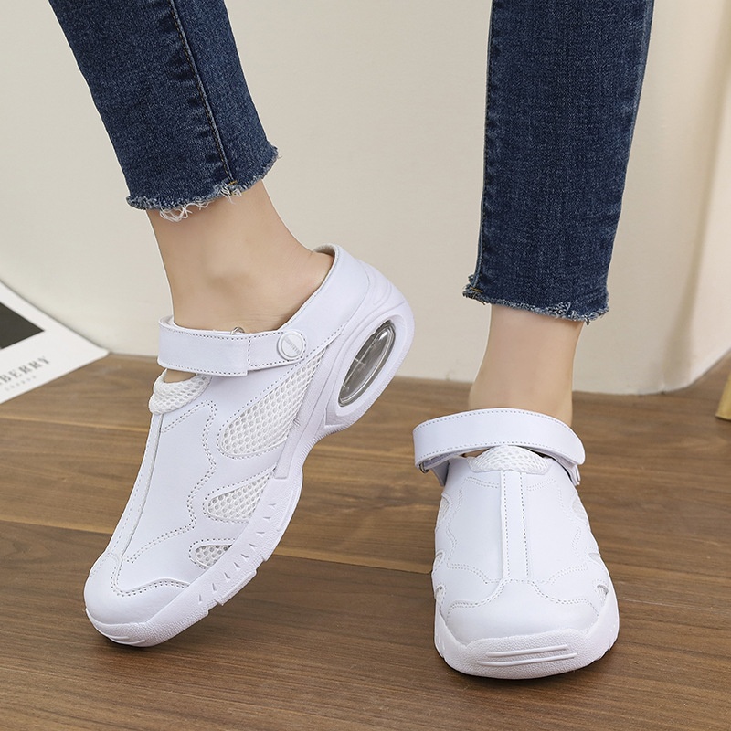 ShoeGlobe Size 49 Work Nurse For Women Soft Sole Breathable Comfortable Non-Slip Medical White Cushioned Shoes_voghion.com