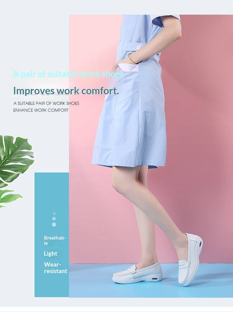 ShoeGlobe Damen-Sneaker „Nurse“ aus echtem Leder, gepolstert, weich, atmungsaktiv, rutschfest, mit Fleece-Futter und dicker Sohle – ideal für Herbst und Winter. Warm und bequem._voghion.com