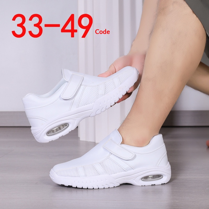ShoeGlobe Women's Nurse Cross-Border Large Size Medical Work Professional Breathable Non-Slip Comfortable Doctor White Shoes_voghion.com