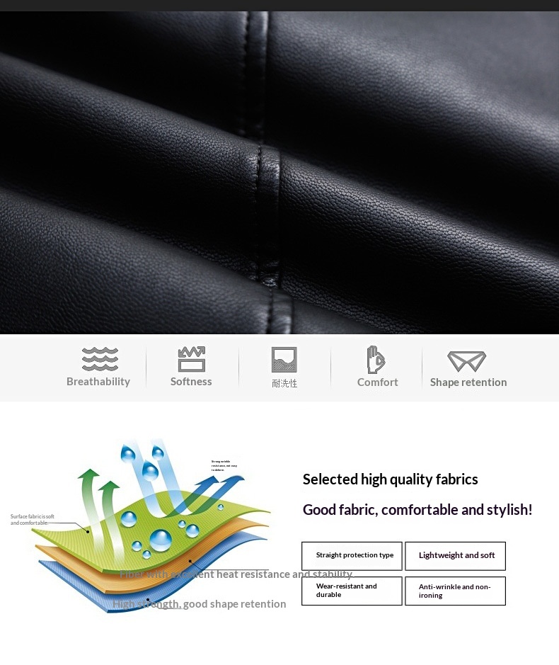 boy Boy Boy 2022 Winter New Men's PU Trench Casual Extended Over-the-Knee Jacket Middle-Aged Turn-Down Collar Leather Coat Wholesale_voghion.com