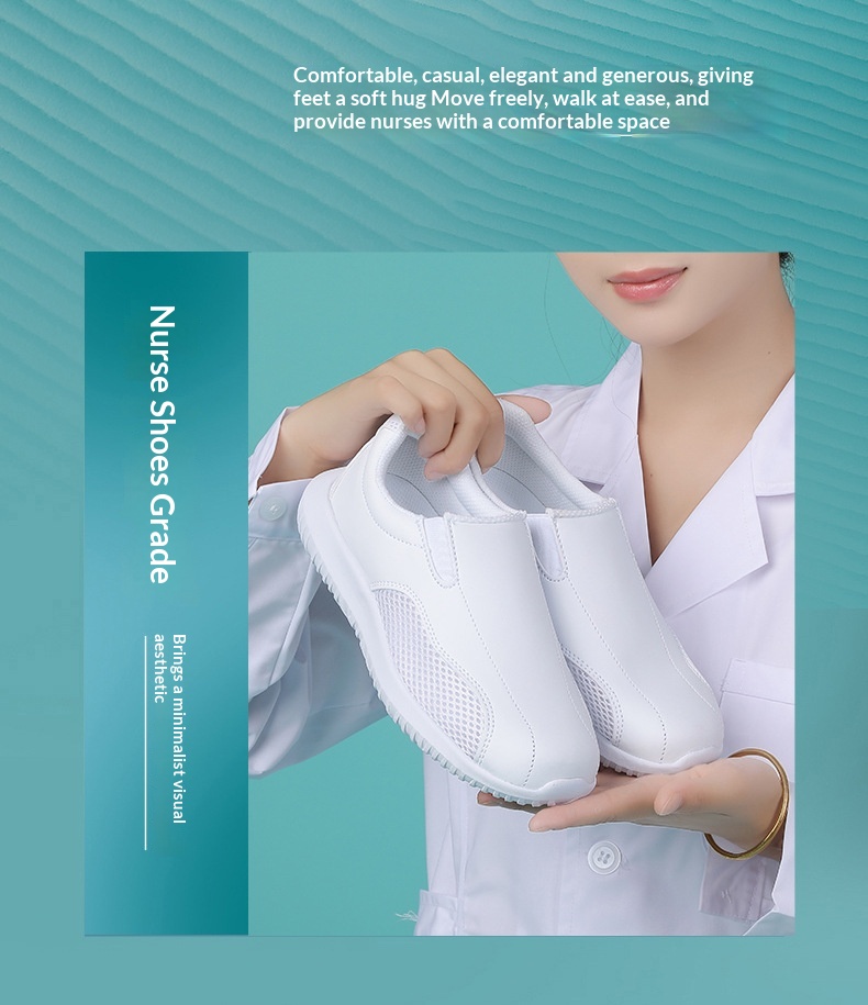 ShoeGlobe Nurse für Damen und Herren, weiche Sohle, bequem, rutschfest, flach, für Frühling, Herbst und Sommer, große Größen, leicht, medizinisch_voghion.com