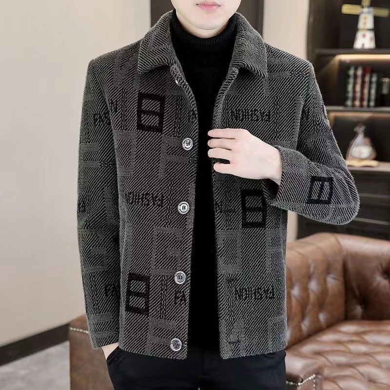 boy Boy Boy 2023 Men's Autumn Winter New Short Woolen Coat Korean Style Warm Thickened Casual Jacket_voghion.com
