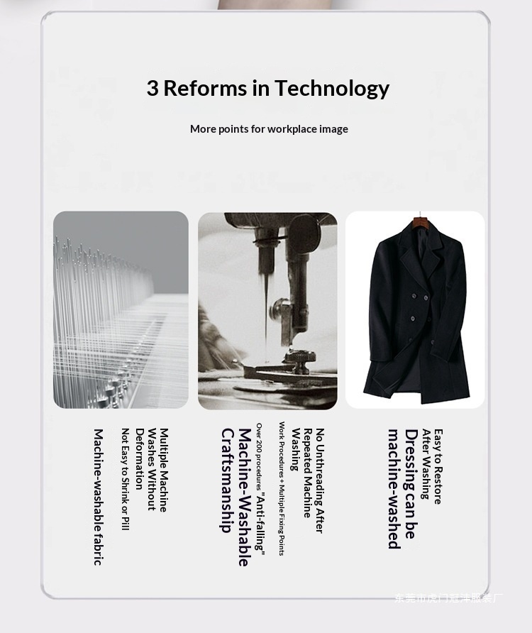 boy Boy Boy Same Style Double-Breasted Men, Autumn Winter Business Commuting Woolen Formal Workwear Wool Coat Professional Wear For_voghion.com