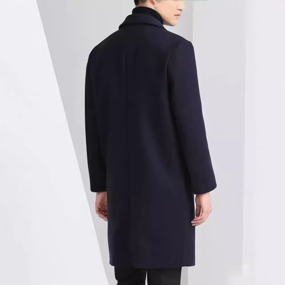 boy Boy Boy Autumn Winter New Men's Slim Fit Youth Korean Style Mid-Length Wool Coat For Men_voghion.com