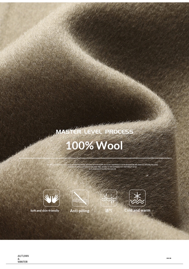 boy Boy Boy High-End 100% Pure Wool Double-Sided Woolen Men's Autumn And Winter New Suit Business Casual Solid Color Jacket_voghion.com