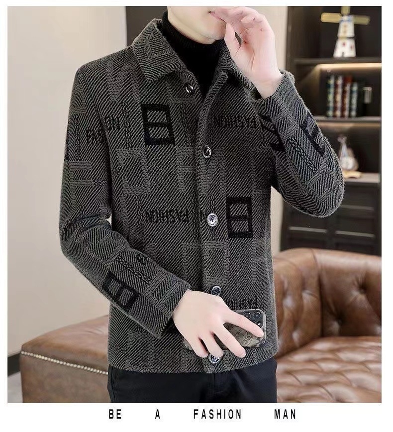 boy Boy Boy 2023 Men's Autumn Winter New Short Woolen Coat Korean Style Warm Thickened Casual Jacket_voghion.com