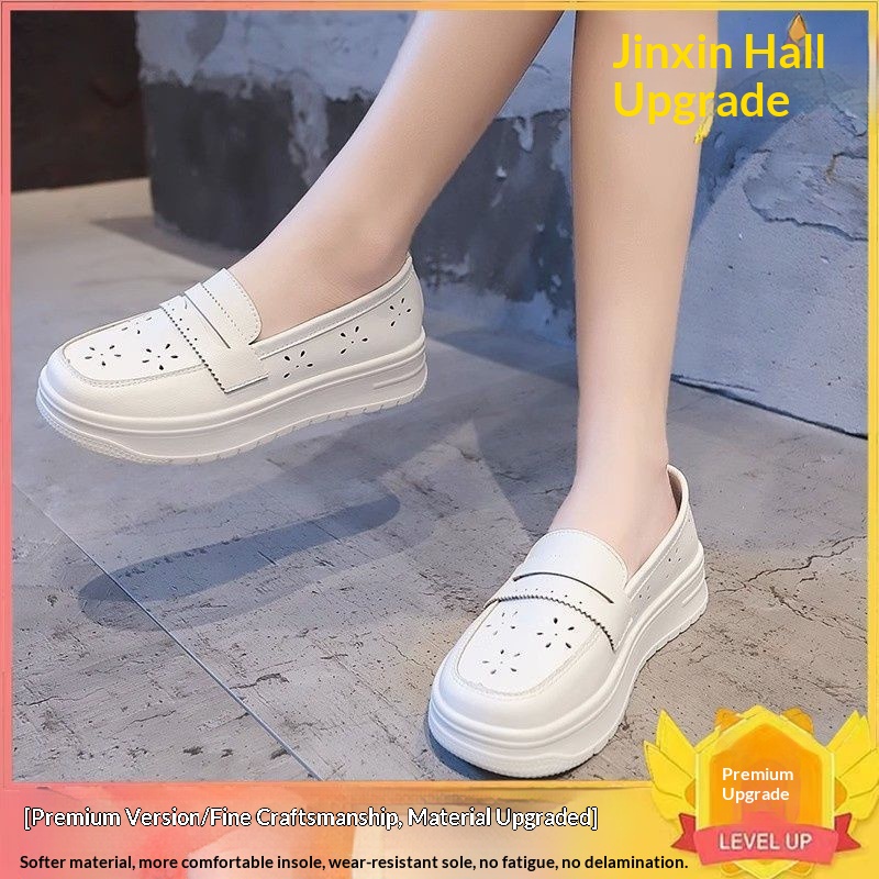 ShoeGlobe 2025 Spring And Autumn Nurse For Women, Hollow Soft Sole, Breathable, Non-Slip, New Style Perforated Medical Single_voghion.com