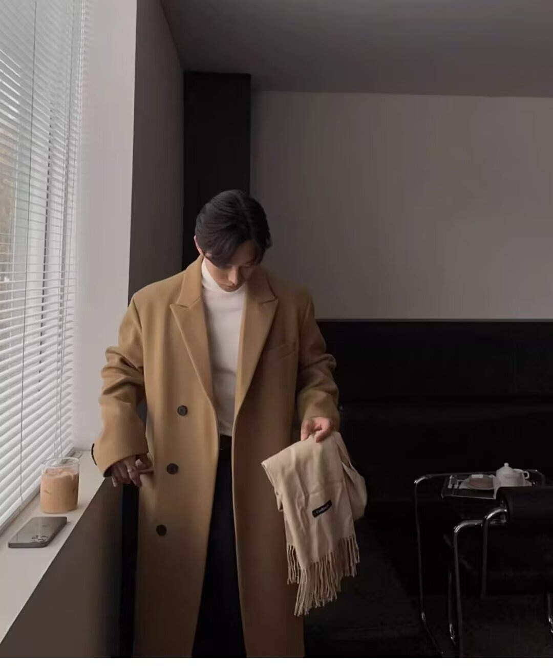 boy Boy Boy Autumn Winter Trench Men's Wool Overcoat Knee-Length Padded Jacket Coat 2024_voghion.com