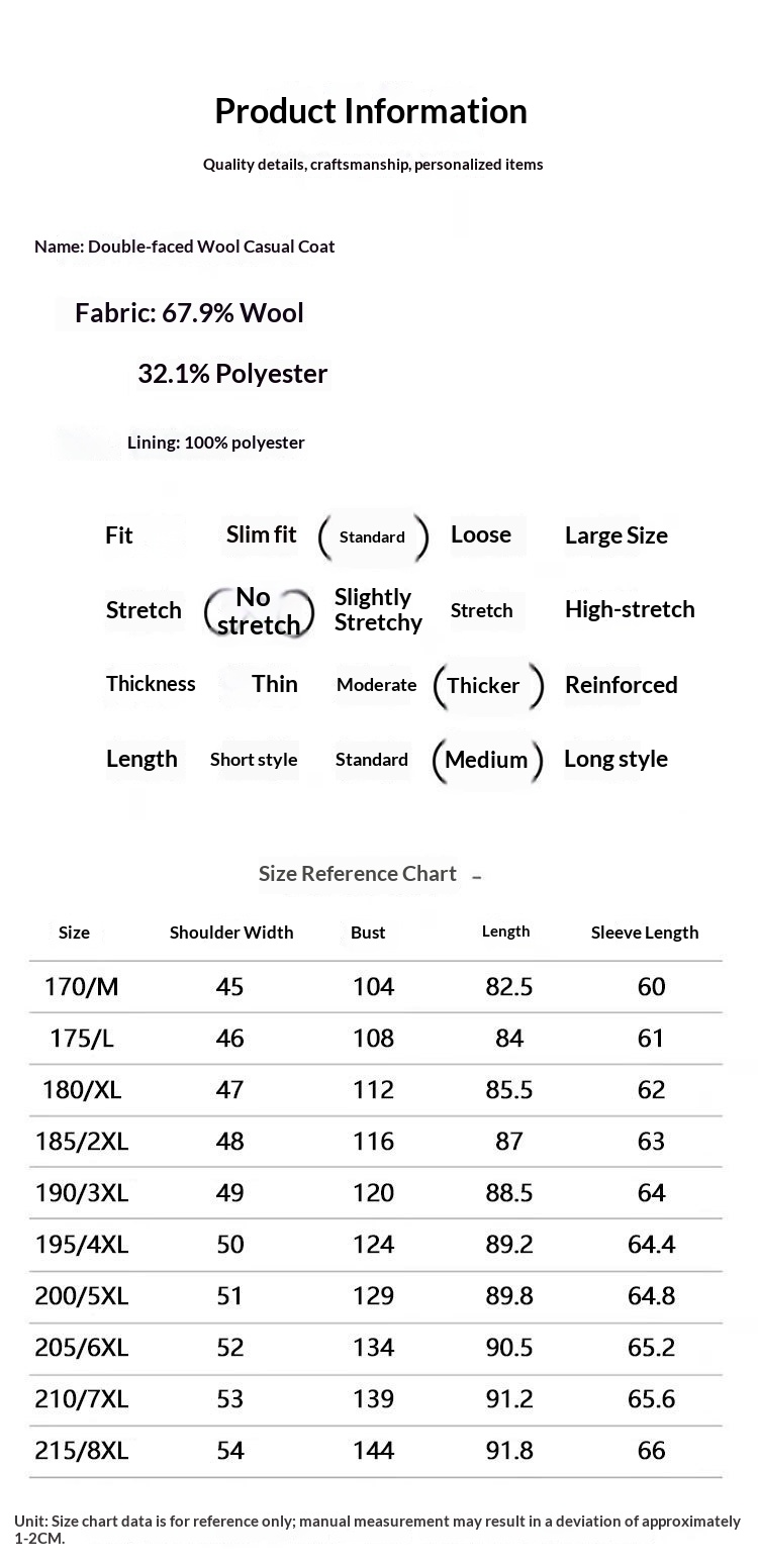 boy Boy Boy Plus Size Coat Men, Mid-Length, Winter Thickened Wool Double-Sided Woolen Coat, Oversized For Big And Tall Men_voghion.com