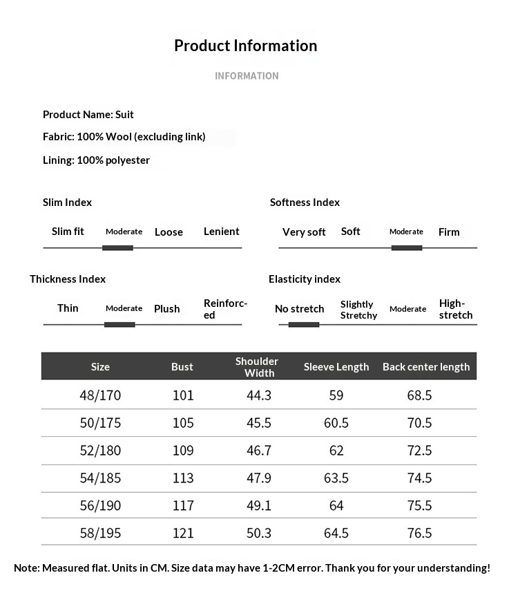 boy Boy Boy High-End 100% Pure Wool Double-Sided Woolen Men's Autumn And Winter New Suit Business Casual Solid Color Jacket_voghion.com