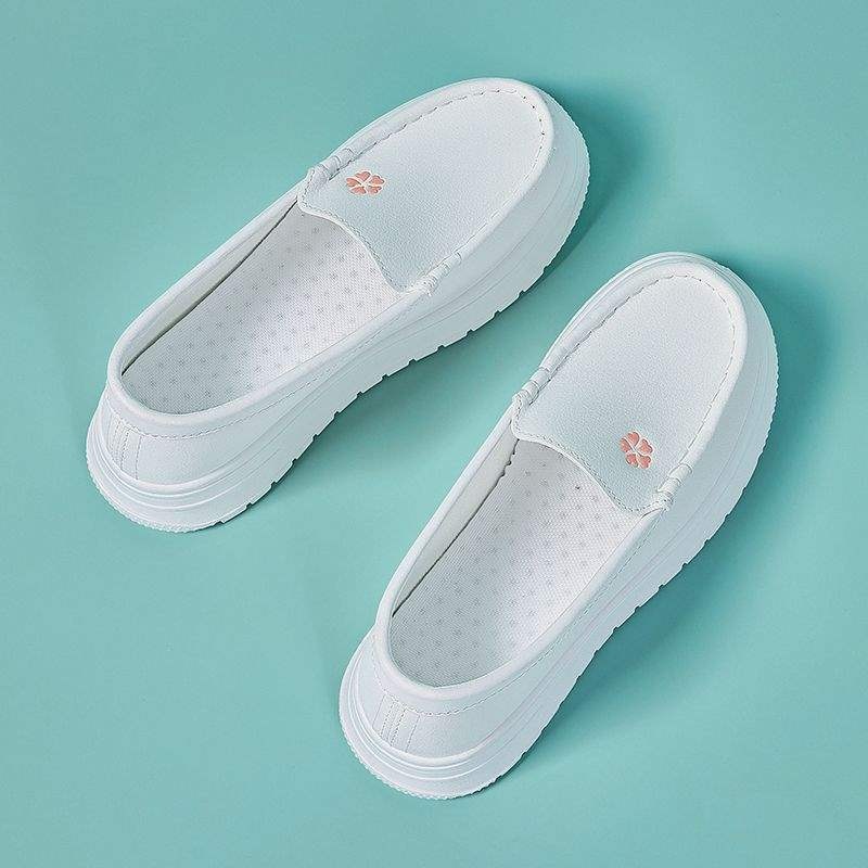ShoeGlobe ShoeGlobe 2025 Non-Slip Nurse Breathable Wear-Resistant Work Thick Sole Slip-On Height-Increasing Medical Shoes_voghion.com