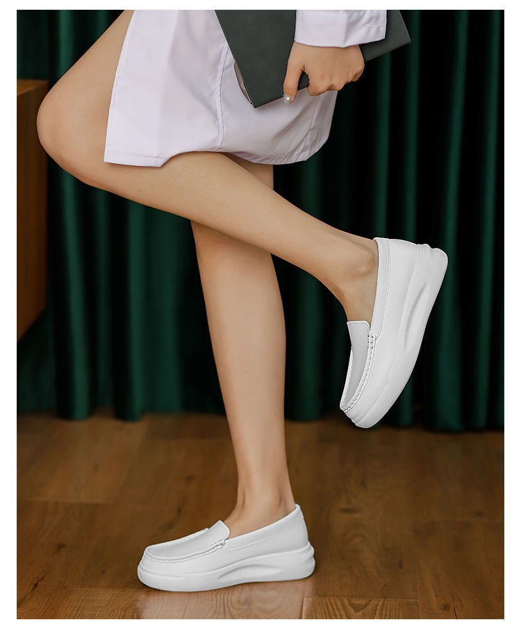 ShoeGlobe Scarpe da infermiera da donna, suola morbida, traspiranti, leggere, per allenamento, primavera, autunno, bianche, comode, piatte, da lavoro e da ufficio medico_voghion.com