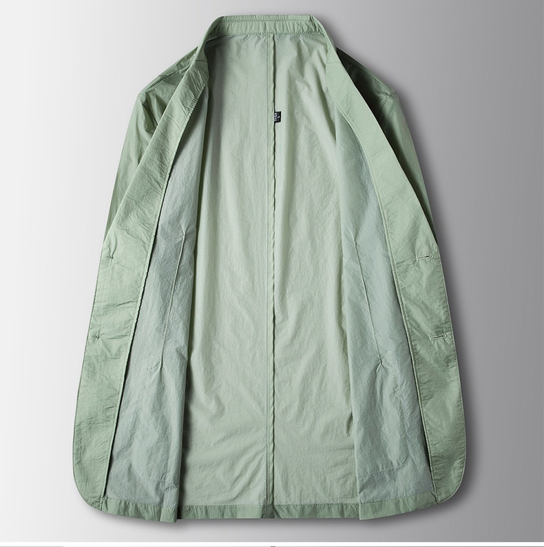 Giacca casual monopetto con protezione solare, tinta unita, leggera, da uomo, modello BOY BOY, primavera estate 2025_voghion.com