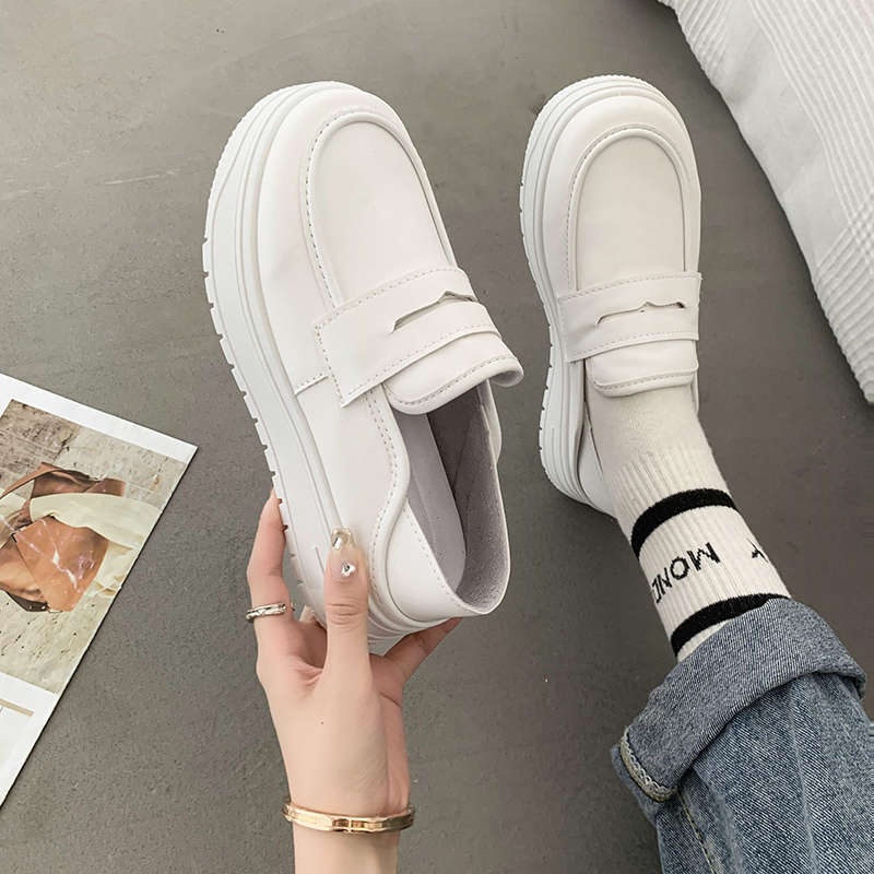 ShoeGlobe Damen-Pflegeschuhe in Weiß, weiche Sohle, beidseitig tragbar, neues Modell Frühjahr/Herbst 2025, bequem für lange Arbeitstage, ideal für medizinische Berufe_voghion.com