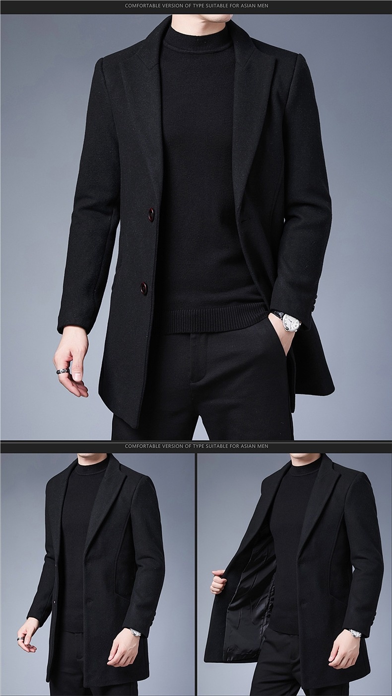 boy Boy Boy Cross-Border Winter New Mid-Length Thickened Wool Cashmere Trench Coat For Young And Middle-Aged Men 3S_voghion.com