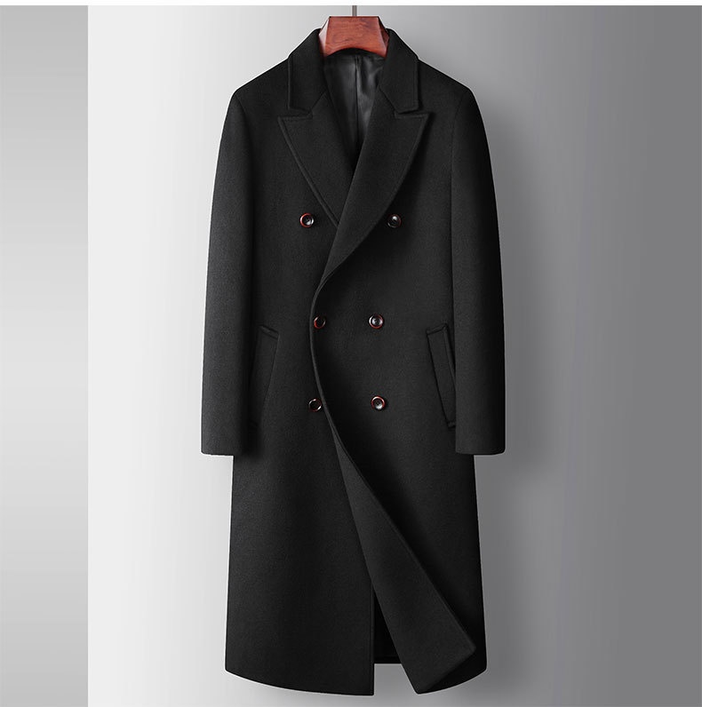 boy Boy Boy Men's Autumn Winter Long Over-the-Knee Double-Breasted Wool Trench Coat For Young And Middle-Aged Business Casual Warm_voghion.com