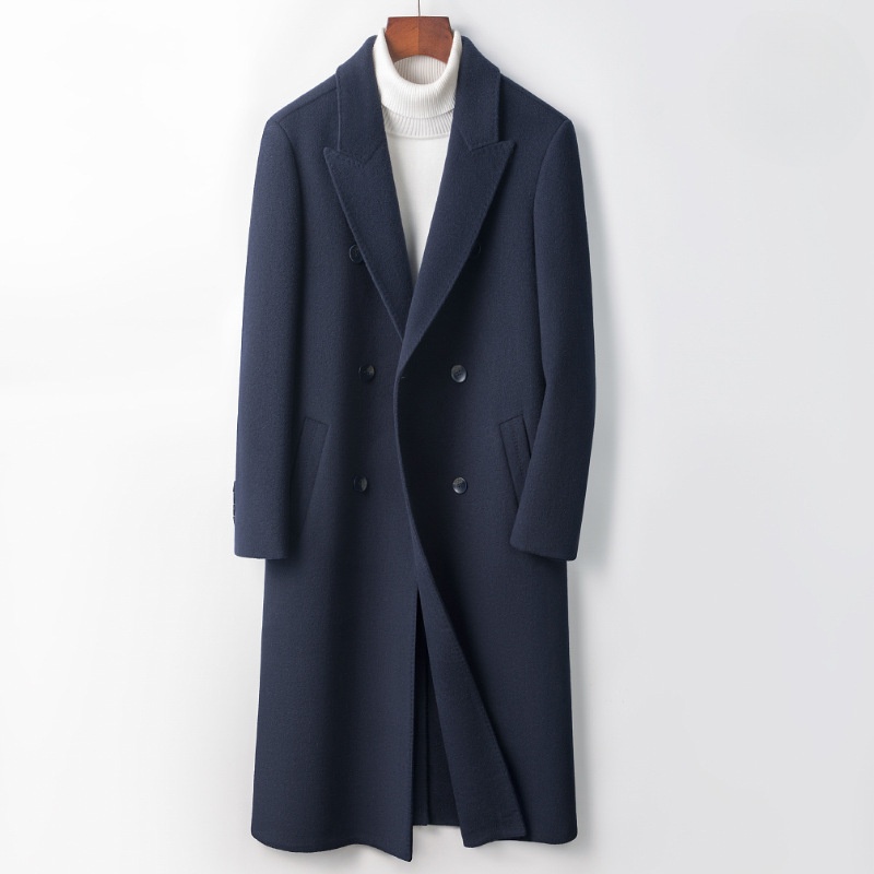 boy Boy Boy Cross-Border Full Men 2023 Autumn Winter Business Men's Mid-Length Over-the-Knee Double-Sided Wool Coat Outerwear_voghion.com