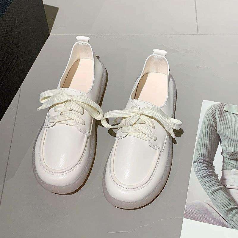 ShoeGlobe Damen-Sandalen mit weicher Sohle aus Leder, Modell Frühjahr/Herbst 2025, flach, rutschfest, weiß, bequem, ideal für Arbeit und Pflege._voghion.com