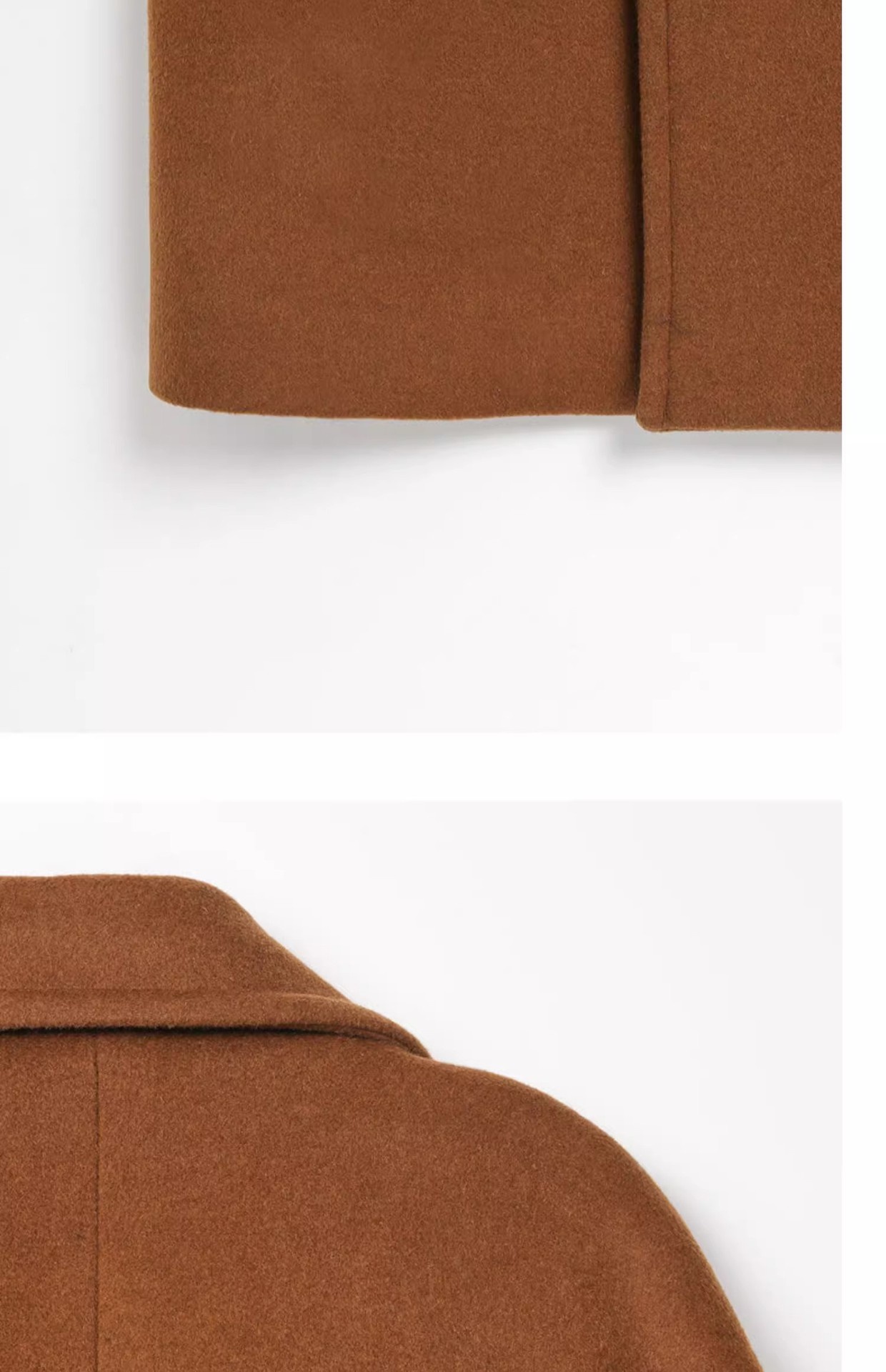 boy Boy Boy Trench Double-Breasted Black Mid-Length Coat Men's Autumn Winter Woolen Jacket_voghion.com