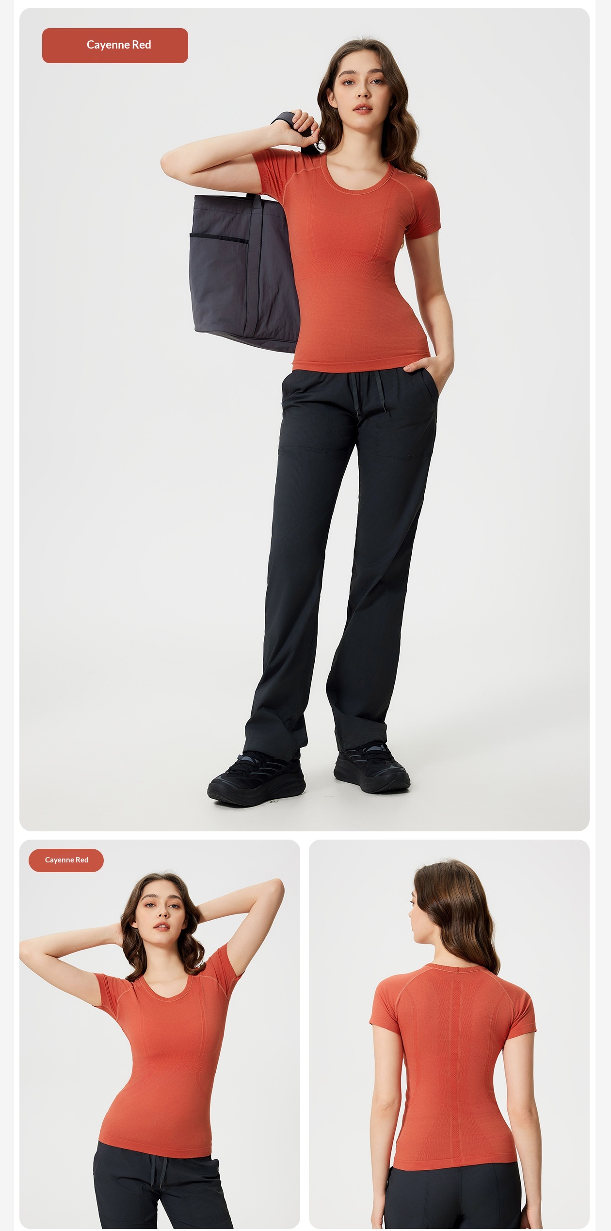 ChicShe Spring Summer New Women's Round Neck Sports T-Shirt Running Fitness Top Slim Fit Breathable Yoga Short Sleeve S2067_voghion.com