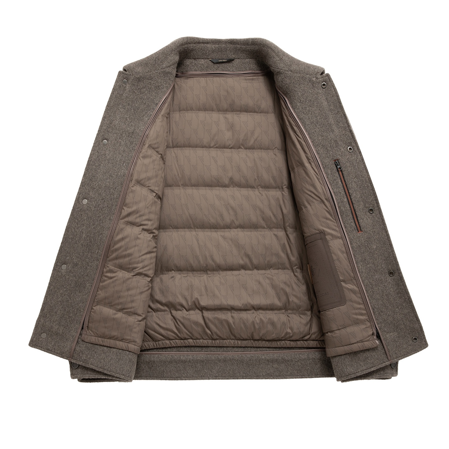 Manteau Boy Boy 100% laine double face Automne-Hiver 2025, nouveau manteau épais en duvet pour homme, vêtement de travail décontracté_voghion.com