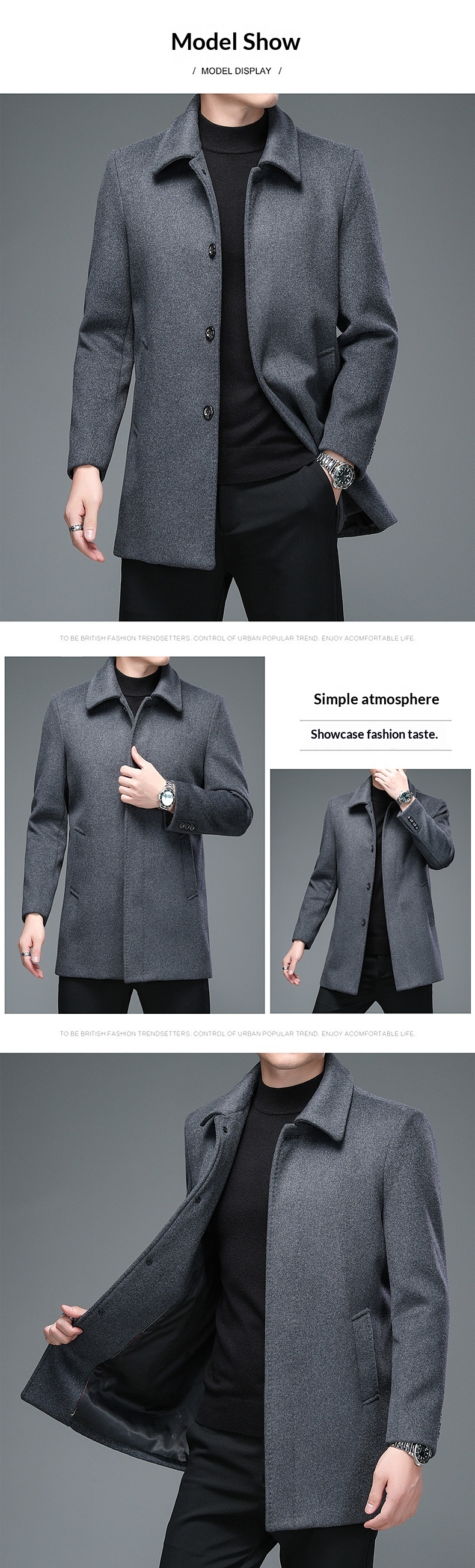 Women's Clothing Women's Clothing Women's Clothing Women's Clothing 2025 Spring Autumn New Men's Trench Coat For Middle-_voghion.com