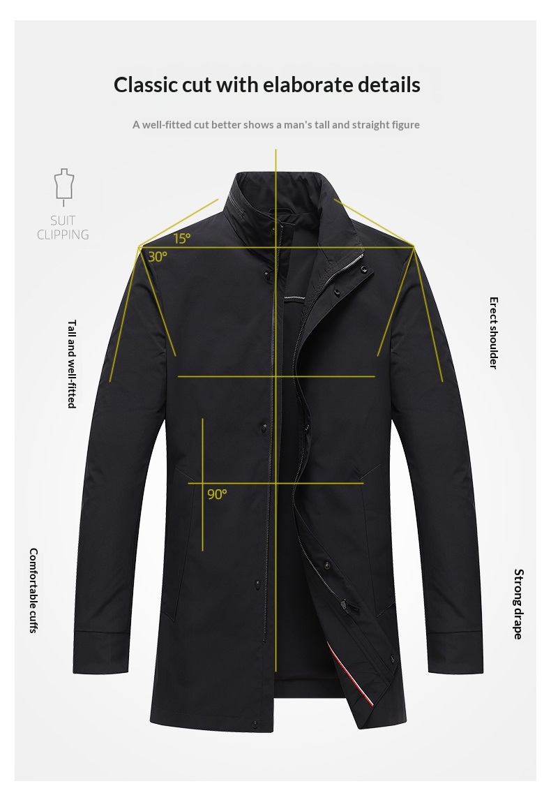 2021 Autumn New Coat Middle-aged Men's Mid-length Sleeve_voghion.com