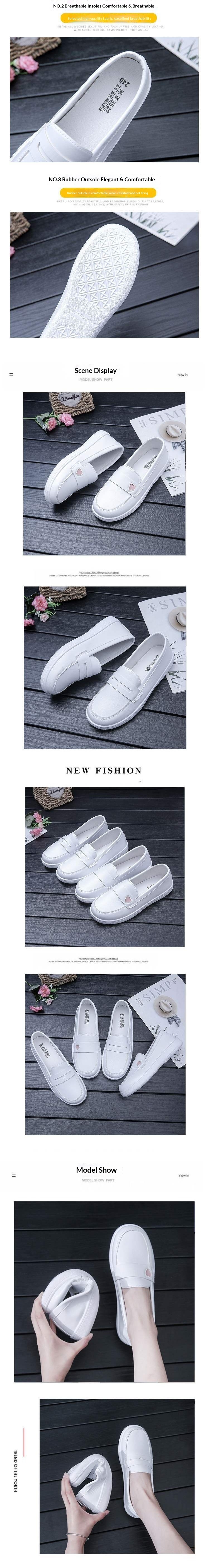 ShoeGlobe ShoeGlobe New Style Nurse For Women, Soft Sole, Breathable, Comfortable, White, Odor-resistant, Non-slip, Flat Medical Shoes_voghion.com
