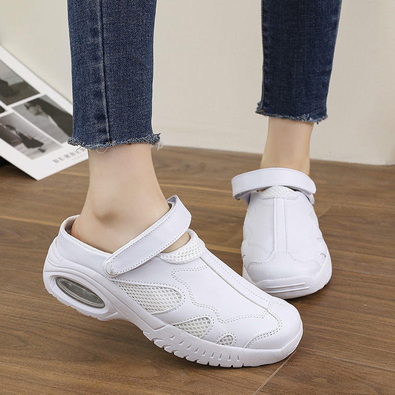 ShoeGlobe Size 49 Work Nurse For Women Soft Sole Breathable Comfortable Non-Slip Medical White Cushioned Shoes_voghion.com