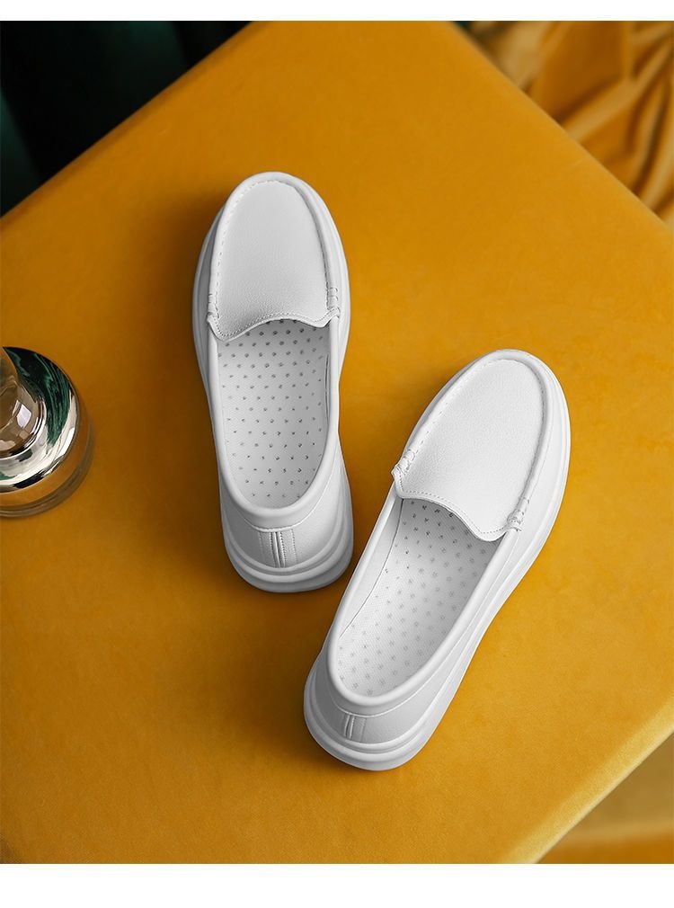 ShoeGlobe Scarpe da infermiera da donna, suola morbida, traspiranti, leggere, per allenamento, primavera, autunno, bianche, comode, piatte, da lavoro e da ufficio medico_voghion.com