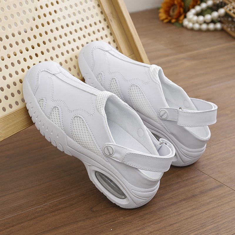 ShoeGlobe Size 49 Work Nurse For Women Soft Sole Breathable Comfortable Non-Slip Medical White Cushioned Shoes_voghion.com