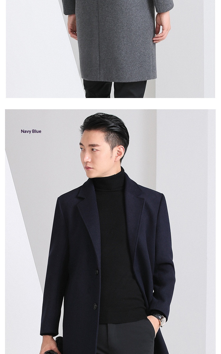 boy Boy Boy Autumn Winter New Men's Slim Fit Youth Korean Style Mid-Length Wool Coat For Men_voghion.com