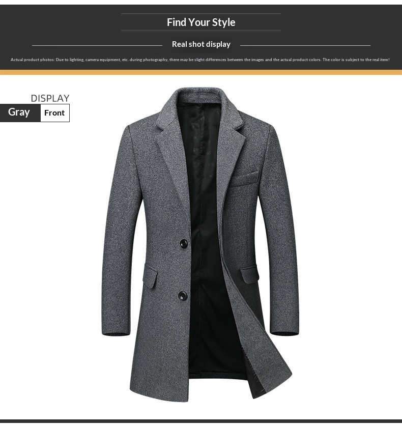 boy Boy Boy Wool Suit Korean Style Slim Fit Autumn Winter Middle-aged Woolen Coat Men's Jacket_voghion.com