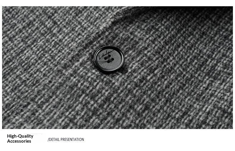 boy Boy Boy Autumn Winter Thickened Wool For Men, Dad's Warm Suit Collar Jacket, Fashionable Trendy Mid-Length Trench Coat_voghion.com