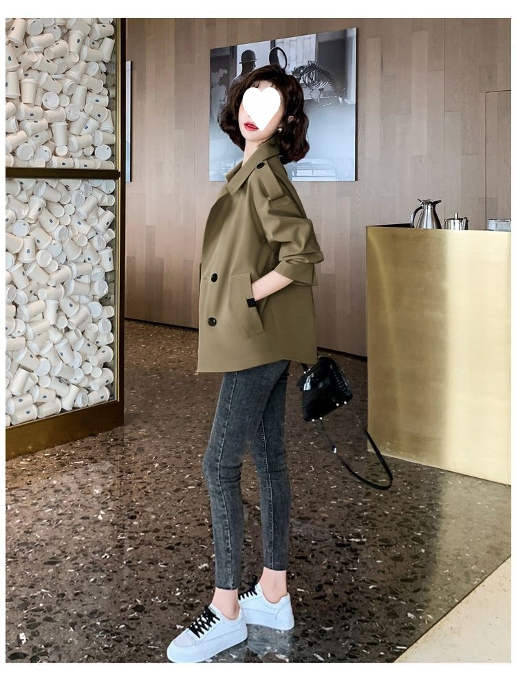 Women's Fashion Women's Fashion Women's Fashion Women's Short Elegant Trench Coat For Women, Autumn New Korean Style Sui_voghion.com