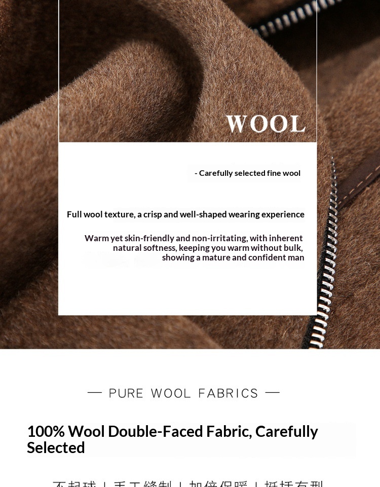 boy Boy Boy 2021 New Winter Coat Men's Turn-Down Collar Short Middle-Aged Double-Sided Wool Jacket_voghion.com