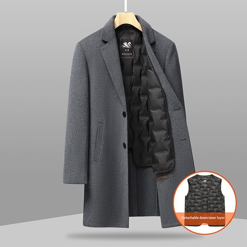boy Boy Boy Plus Size Coat Men, Mid-Length, Winter Thickened Wool Double-Sided Woolen Coat, Oversized For Big And Tall Men_voghion.com