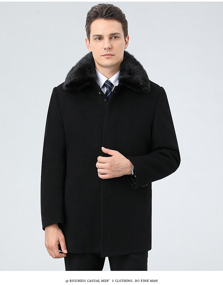 boy Boy Boy Winter Down Liner Cashmere Mid-Length Middle-aged Men Dad Wear Warm Fur Collar Woolen Coat_voghion.com