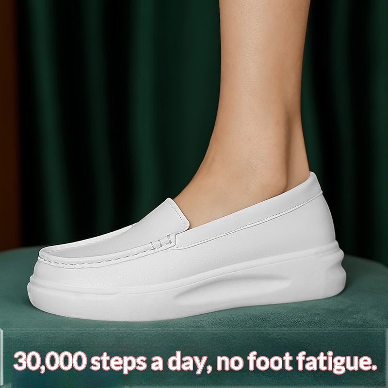 ShoeGlobe Scarpe da infermiera da donna, suola morbida, traspiranti, leggere, per allenamento, primavera, autunno, bianche, comode, piatte, da lavoro e da ufficio medico_voghion.com