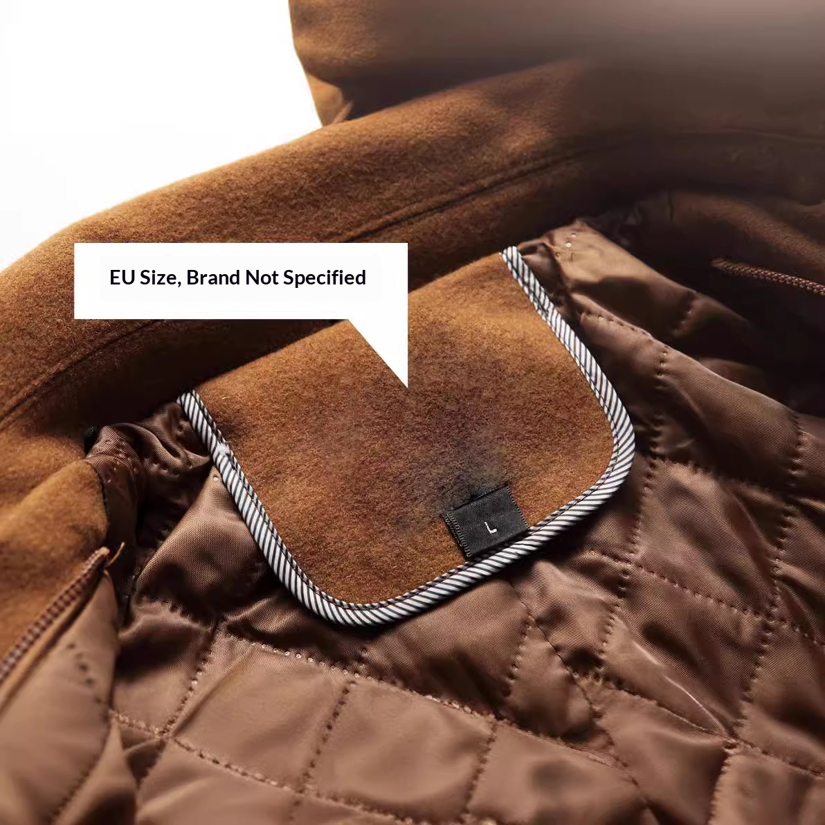 Manteau d'hiver en laine européenne pour garçon, veste à double col, vente en gros transfrontalière, vêtements pour hommes grandes tailles_voghion.com