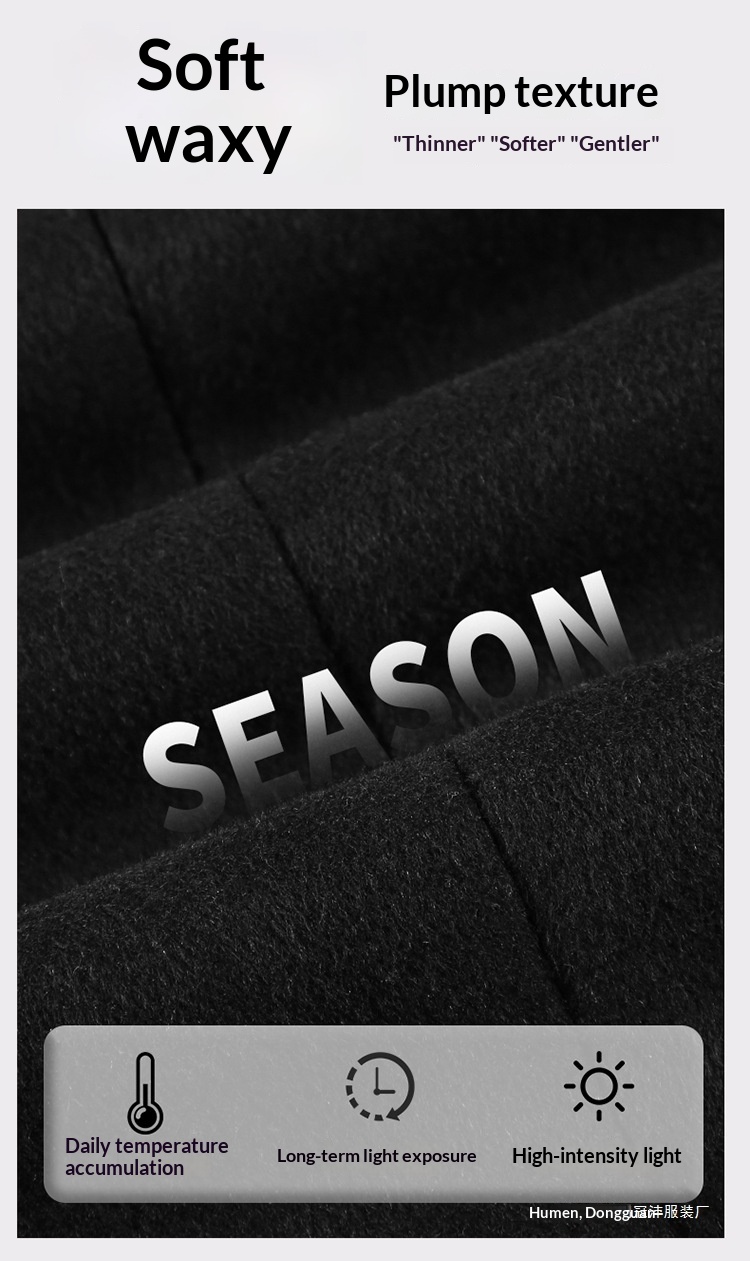 boy Boy Boy Same Style Double-Breasted Men, Autumn Winter Business Commuting Woolen Formal Workwear Wool Coat Professional Wear For_voghion.com