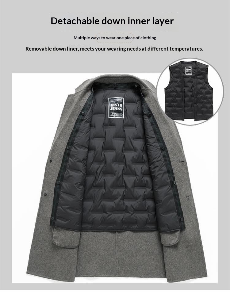 boy Boy Boy Double-Sided Wool Men's Mid-Length Autumn Winter Casual Thickened Suit Woolen Jacket New Style Trench Coat_voghion.com