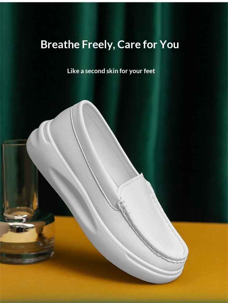 ShoeGlobe Scarpe da infermiera da donna, suola morbida, traspiranti, leggere, per allenamento, primavera, autunno, bianche, comode, piatte, da lavoro e da ufficio medico_voghion.com